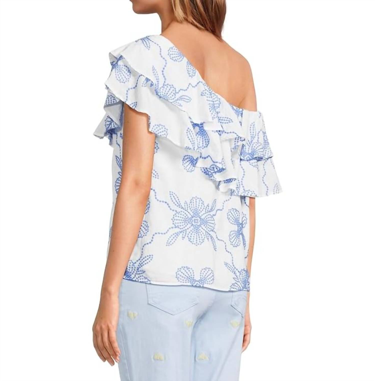 Lilly Pulitzer - Women's Trixie One Shoulder Ruffle Top