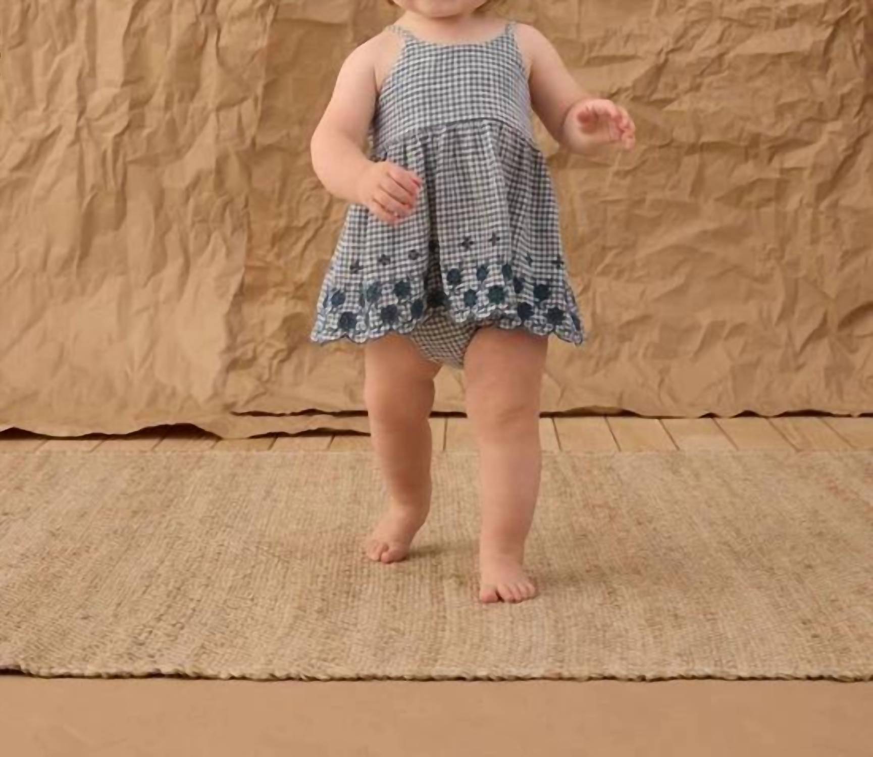 Rylee + Cru - Baby's Marine Gingham Zenni Set