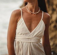 Handloom - Sage Turkish Cotton Maxi Dress