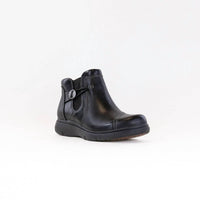Clarks Women's Certina Joy Boot in black leather - women's shoe