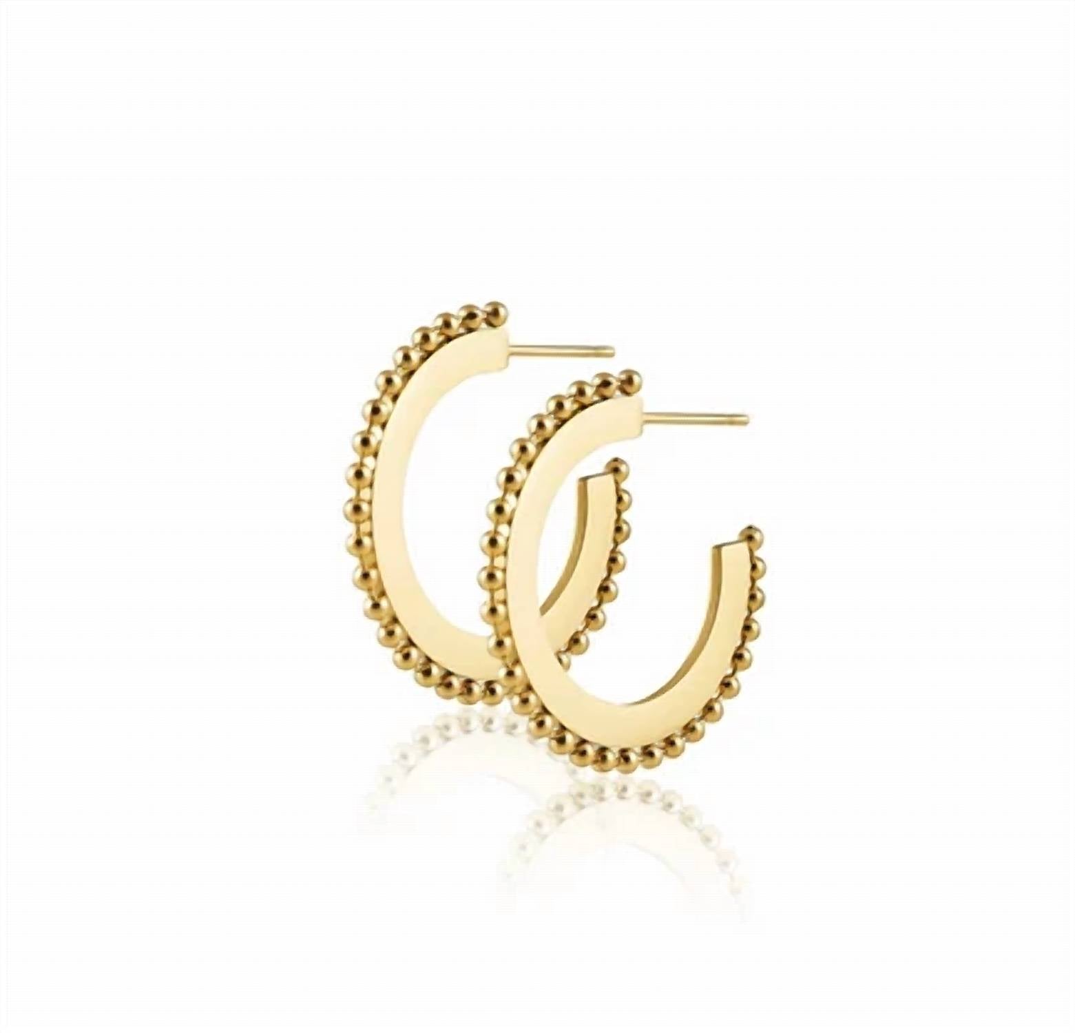 Sahira - Women's Jodie Studded Hoop Earring