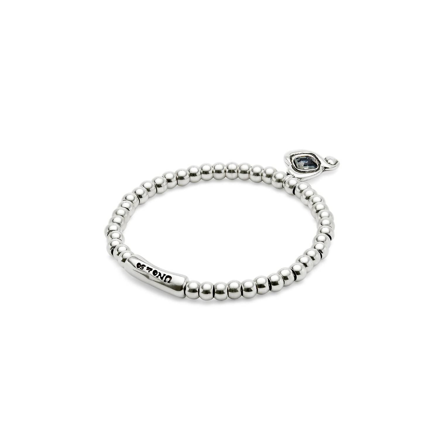 Unode50 - Women's Black Stone Bracelet