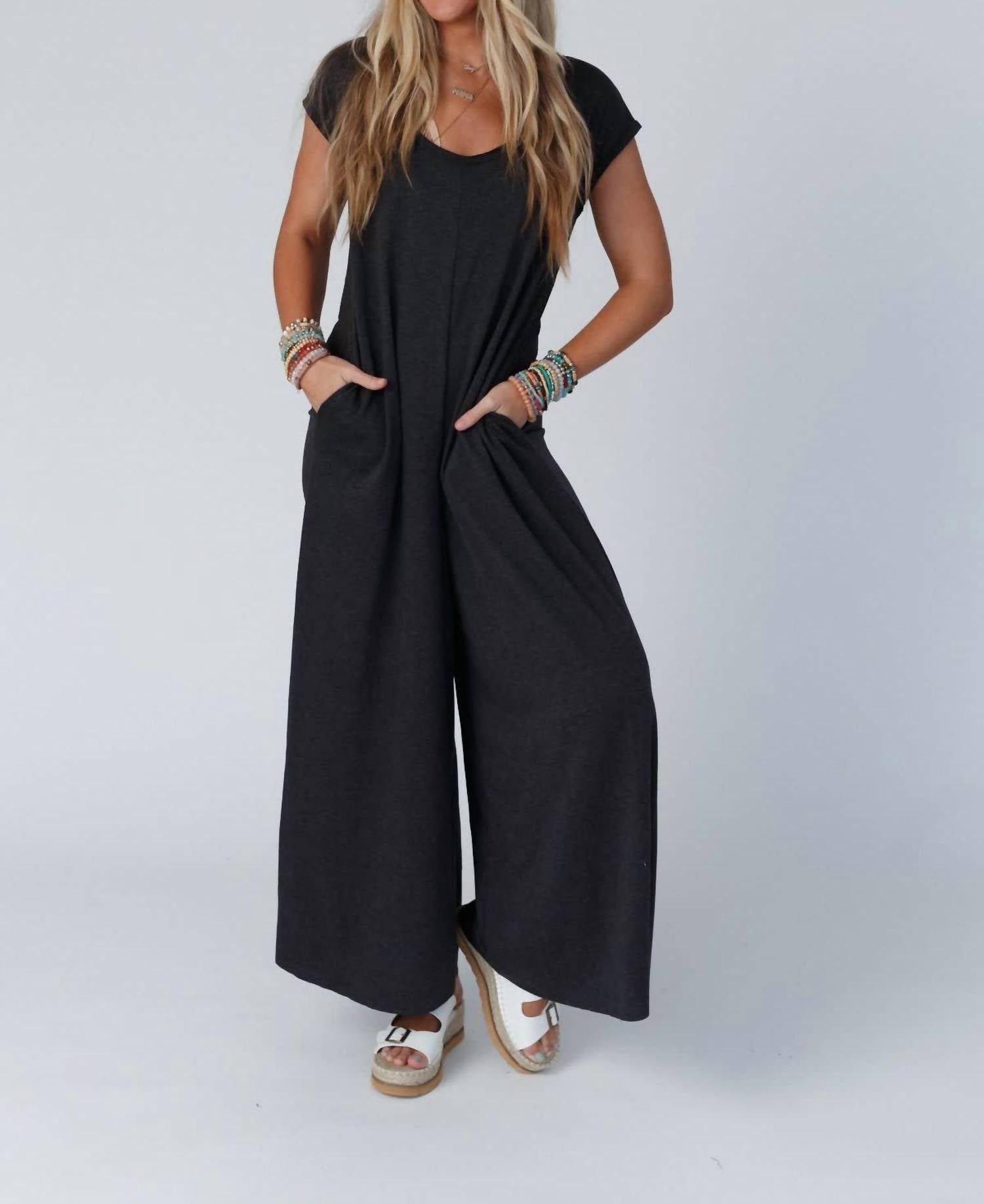 three bird nest Daphine Scoop Neck Jumpsuit - women's pants