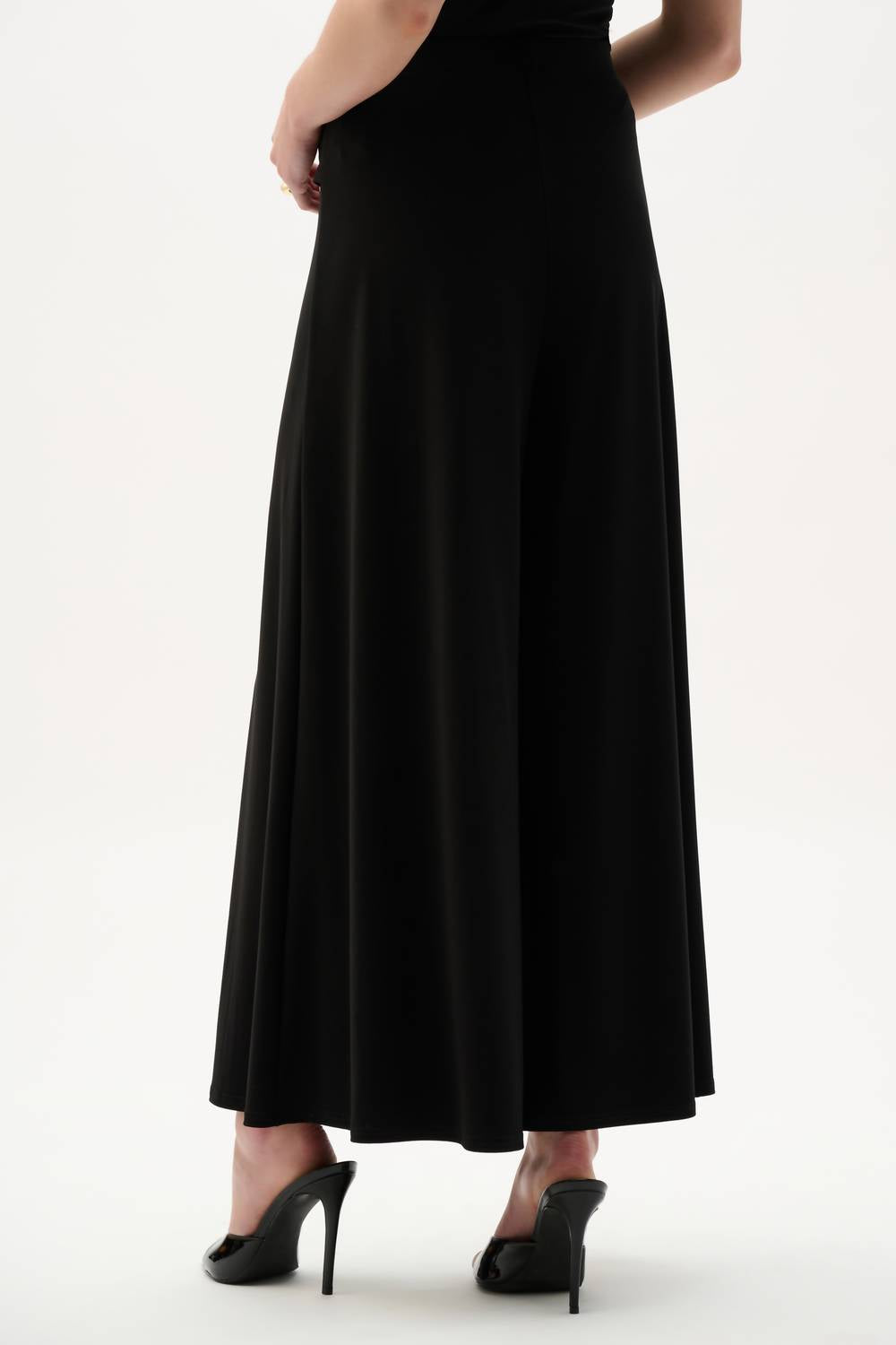 Joseph Ribkoff - Silky Knit Culotte Pull On Pants with Buckle