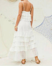 Illa Illa - Eyelet Ruffle Maxi Skirt