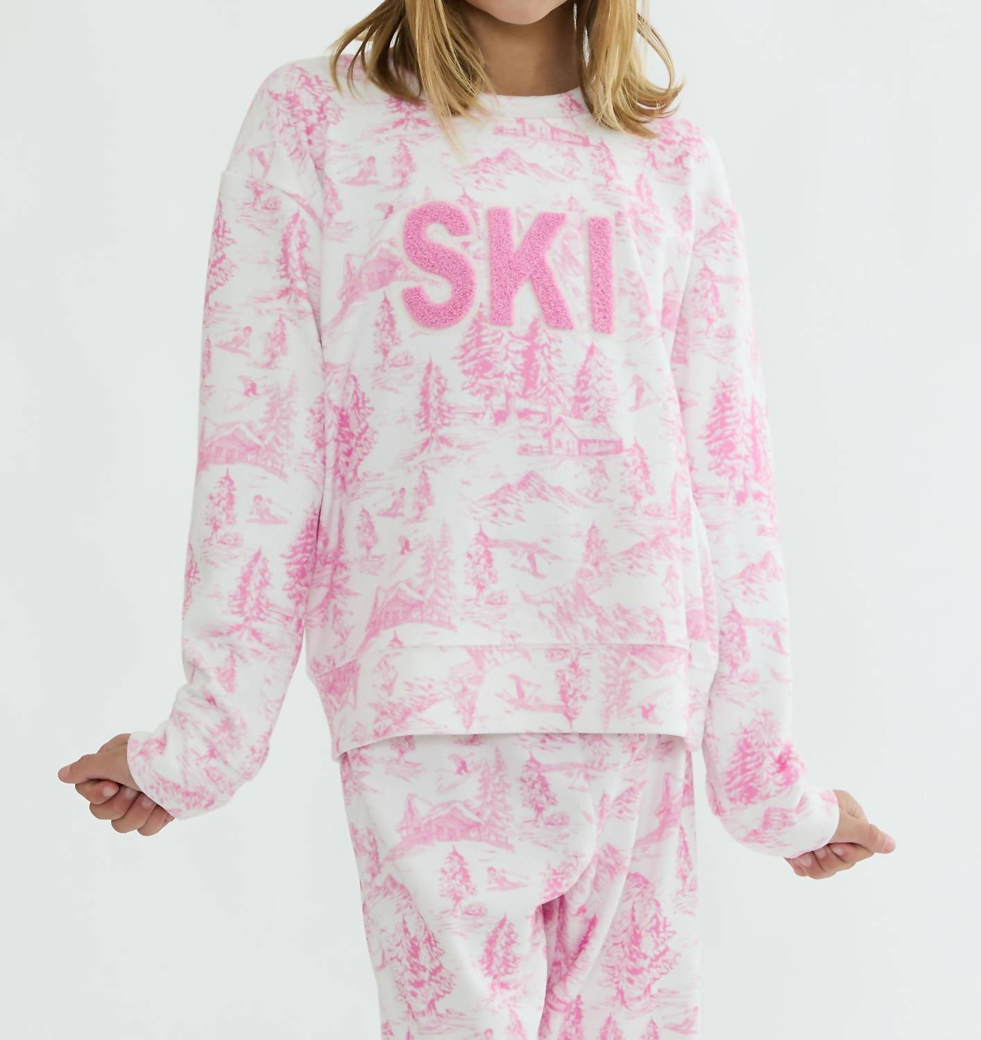 Beach Riot Little cassia top in powder pink toile 1 - kids' shirt