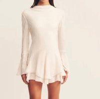 Shona Joy - Bowery Long Sleeve Ruffle Mini Dress