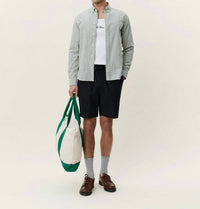 Les Deux - Stripe Cotton Linen Shirt