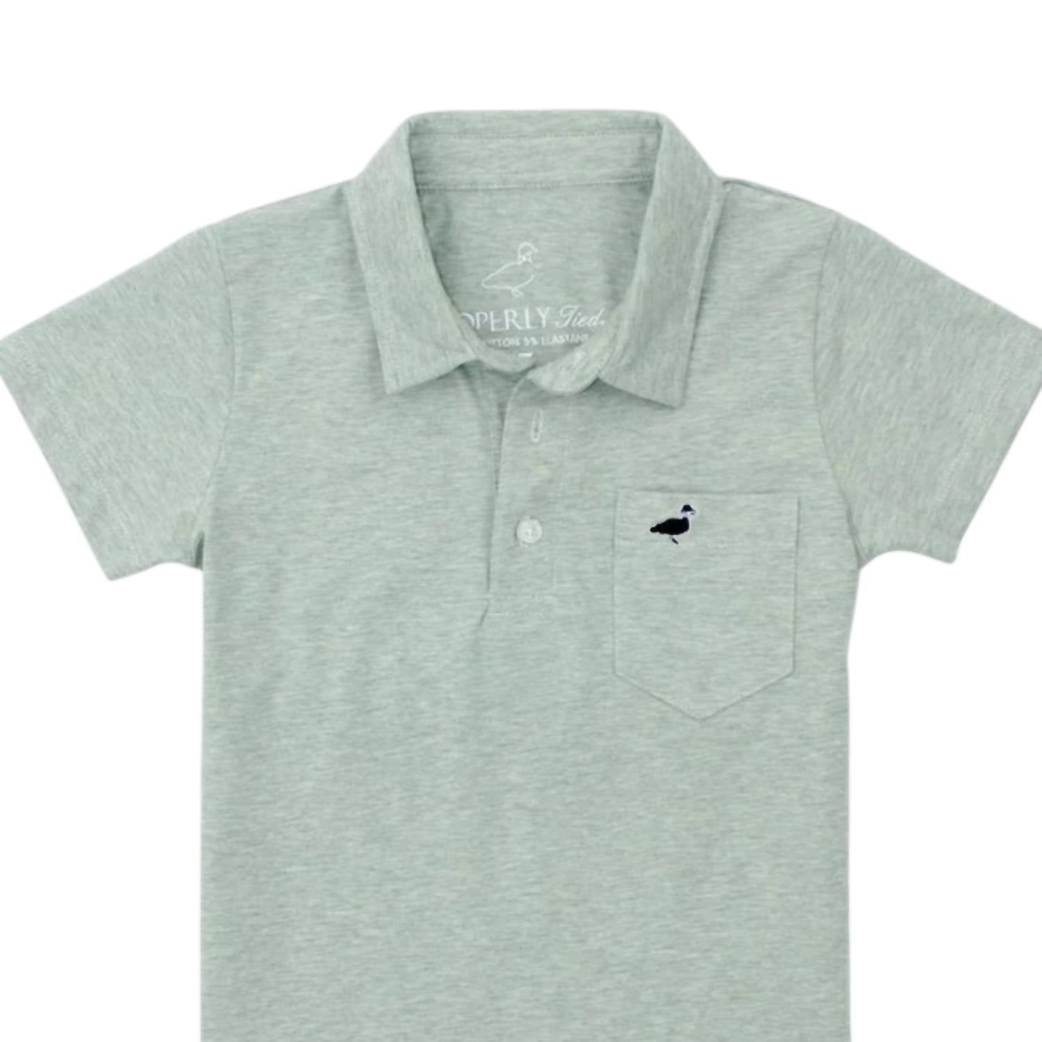 Properly Tied - Boys Harrison Short Sleeve Pocket Polo