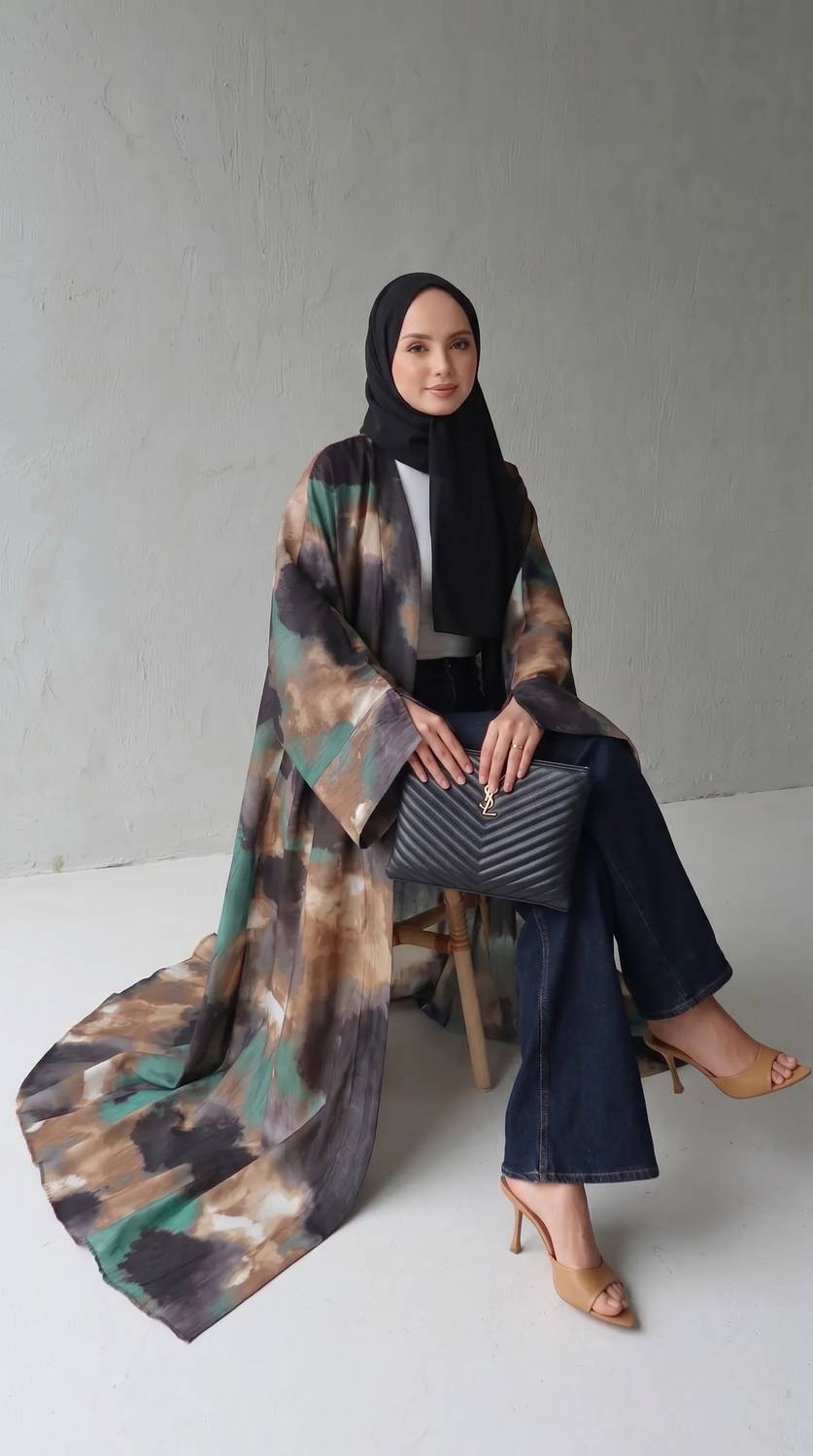La Mignonne Collections - Azure Mist Kimono
