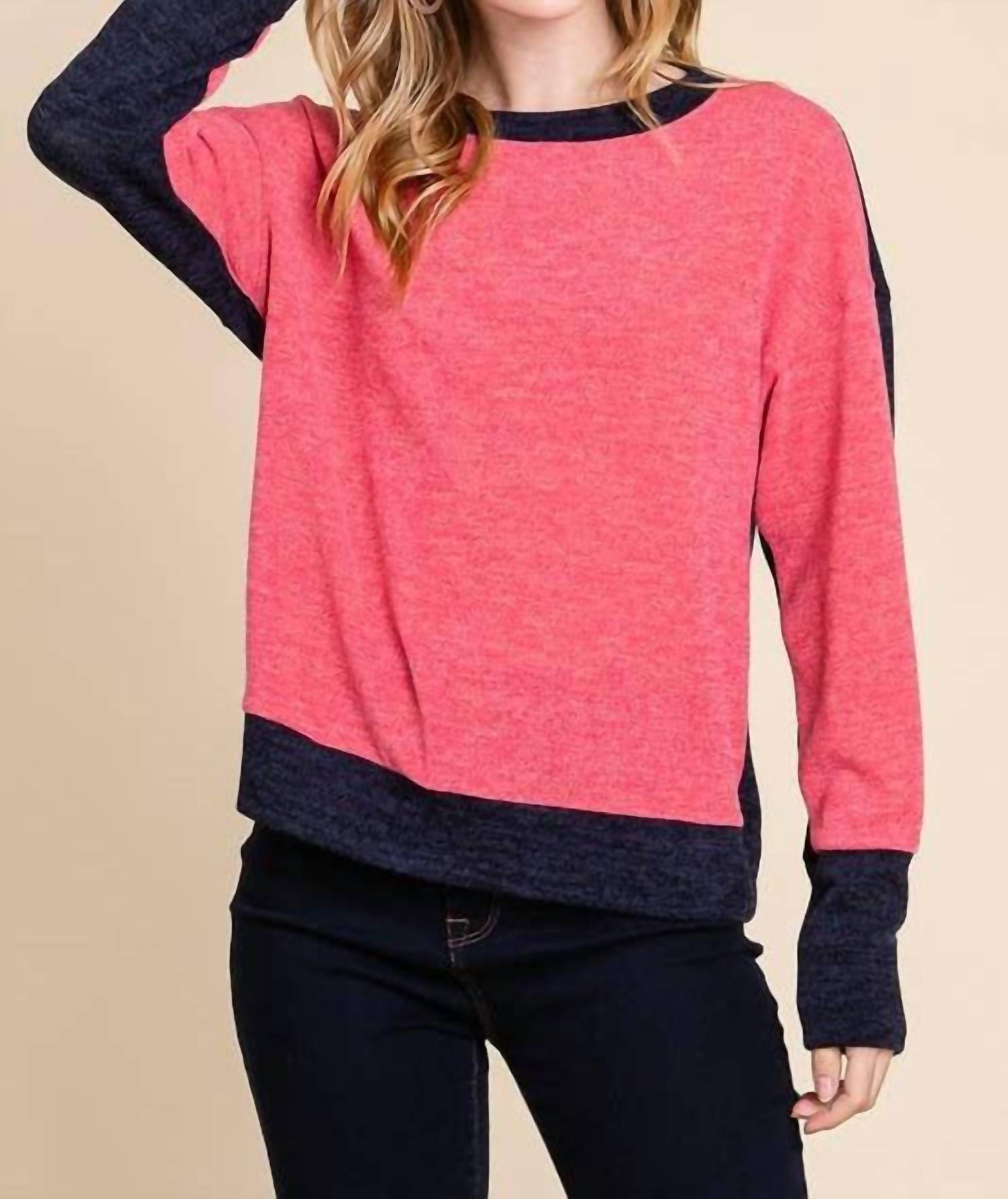 Emerald Collection - Solid Color Block Top - Plus