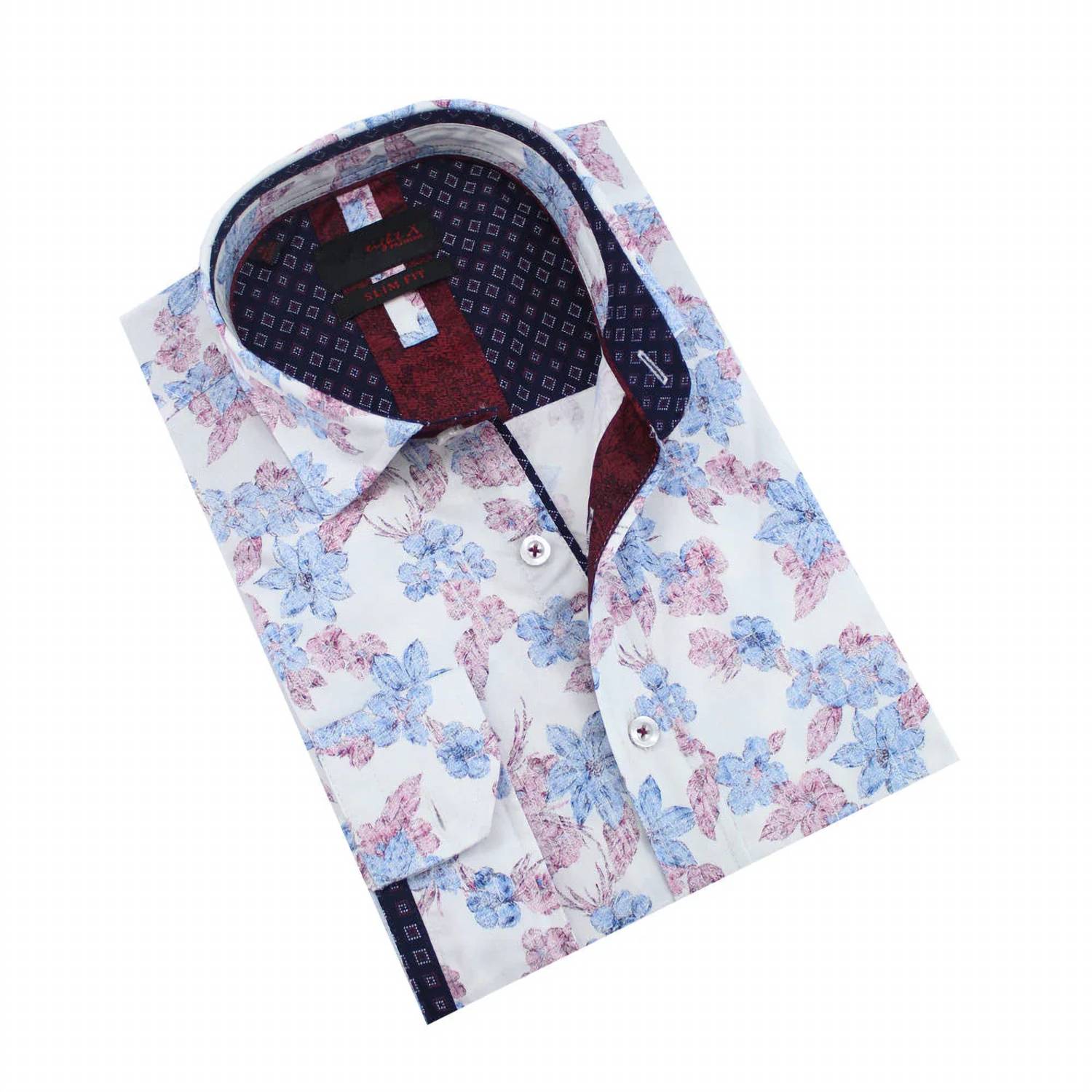 Eight X - Distressed Wildflower Button Down Shirt