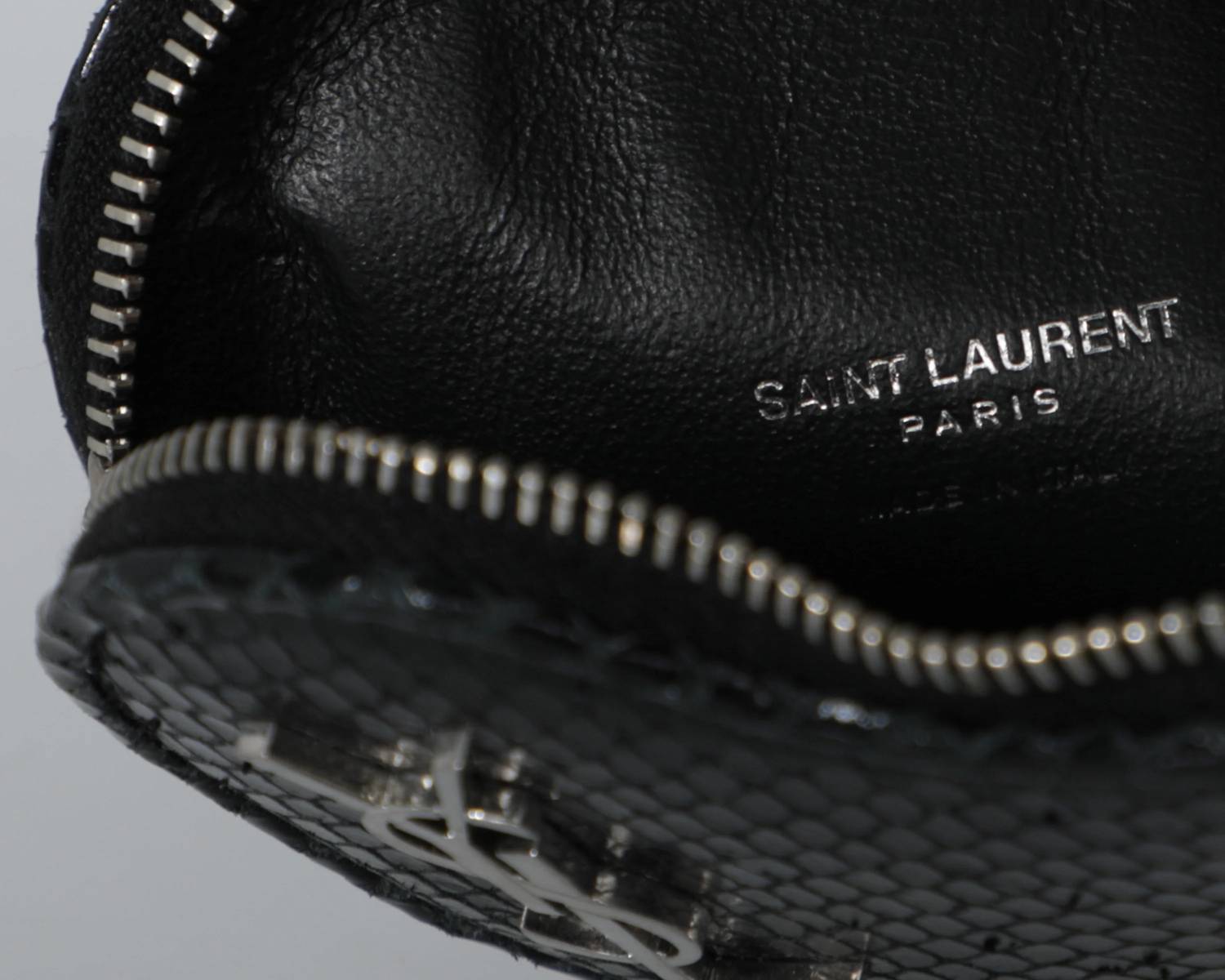 Saint Laurent - Women's Snakeskin Leather Heart Mini Bag Belt
