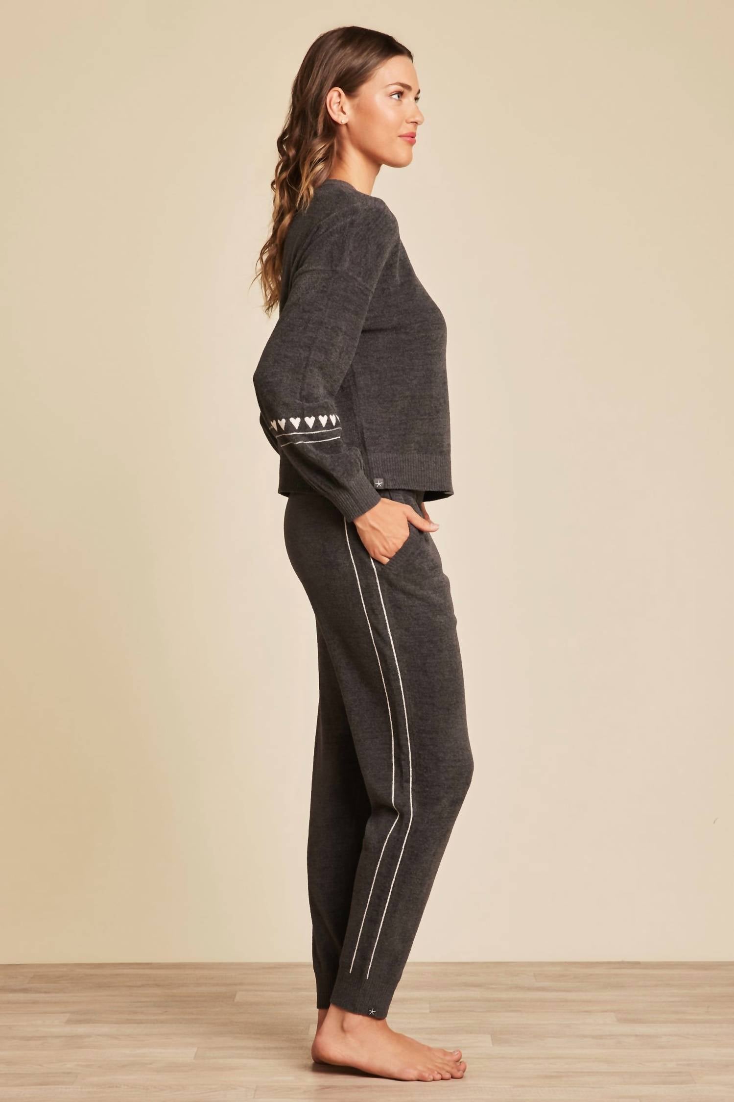 Barefoot Dreams - COZYCHIC ULTRA LITE HEARTBEAT STRIPE PULLOVER