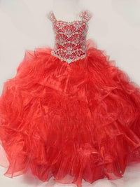 Little Rosie - Girl's Glitz Long Pageant Dress