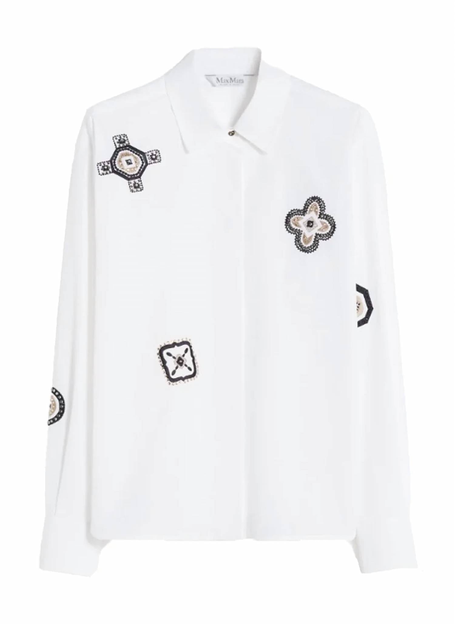 Maxmara - Embroidered Poplin Shirt