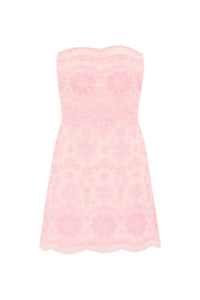 Loveshackfancy - Vailia Organza Eyelet Mini Dress