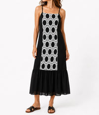 Strut & Bolt - MIlly Crochet Velvet Long Dress