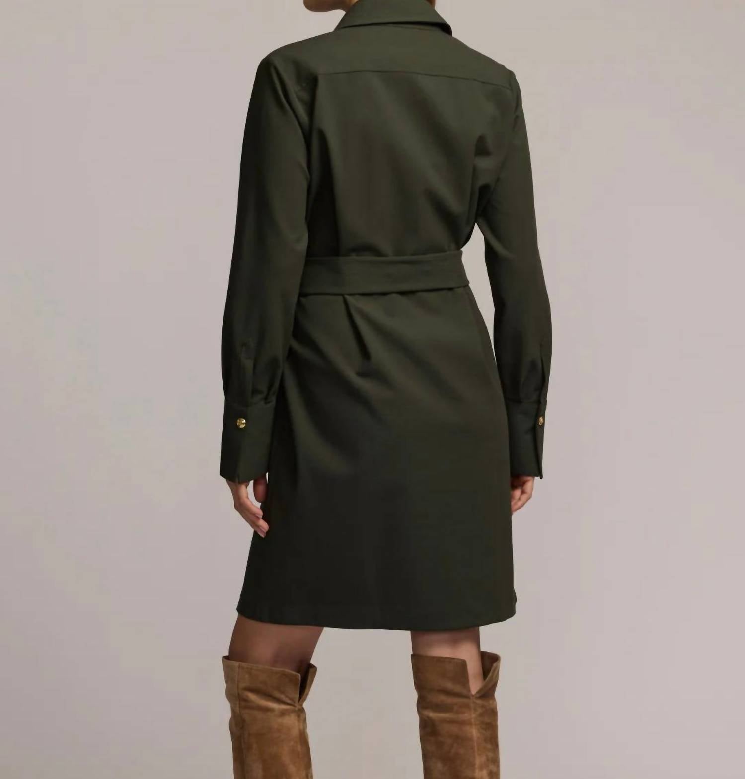 Hinson Wu - Astrid Long Sleeve Traveler's Twill Mini Dress