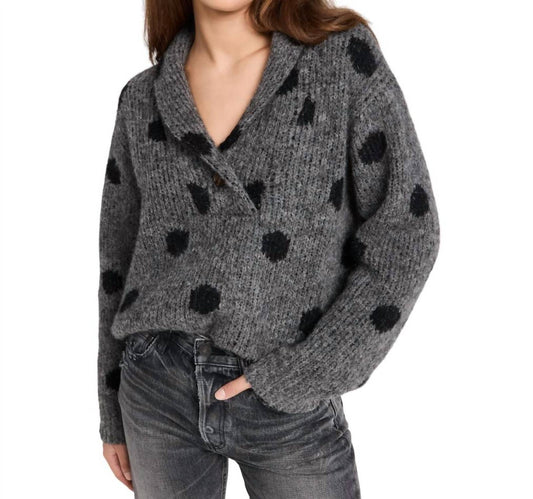 The Great. - POLKADOT HENLEY PULLOVER SWEATER