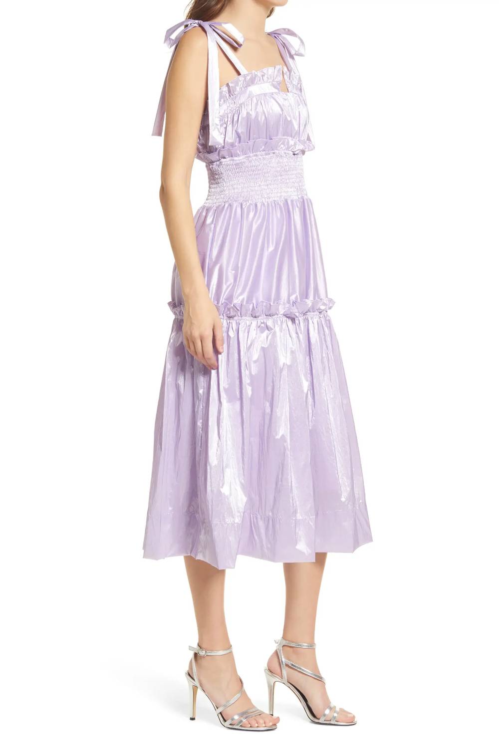 Amylynn - Smocked Tie Strap Dress