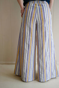 Traffic People - Otter Lane Striped Linen Trouser