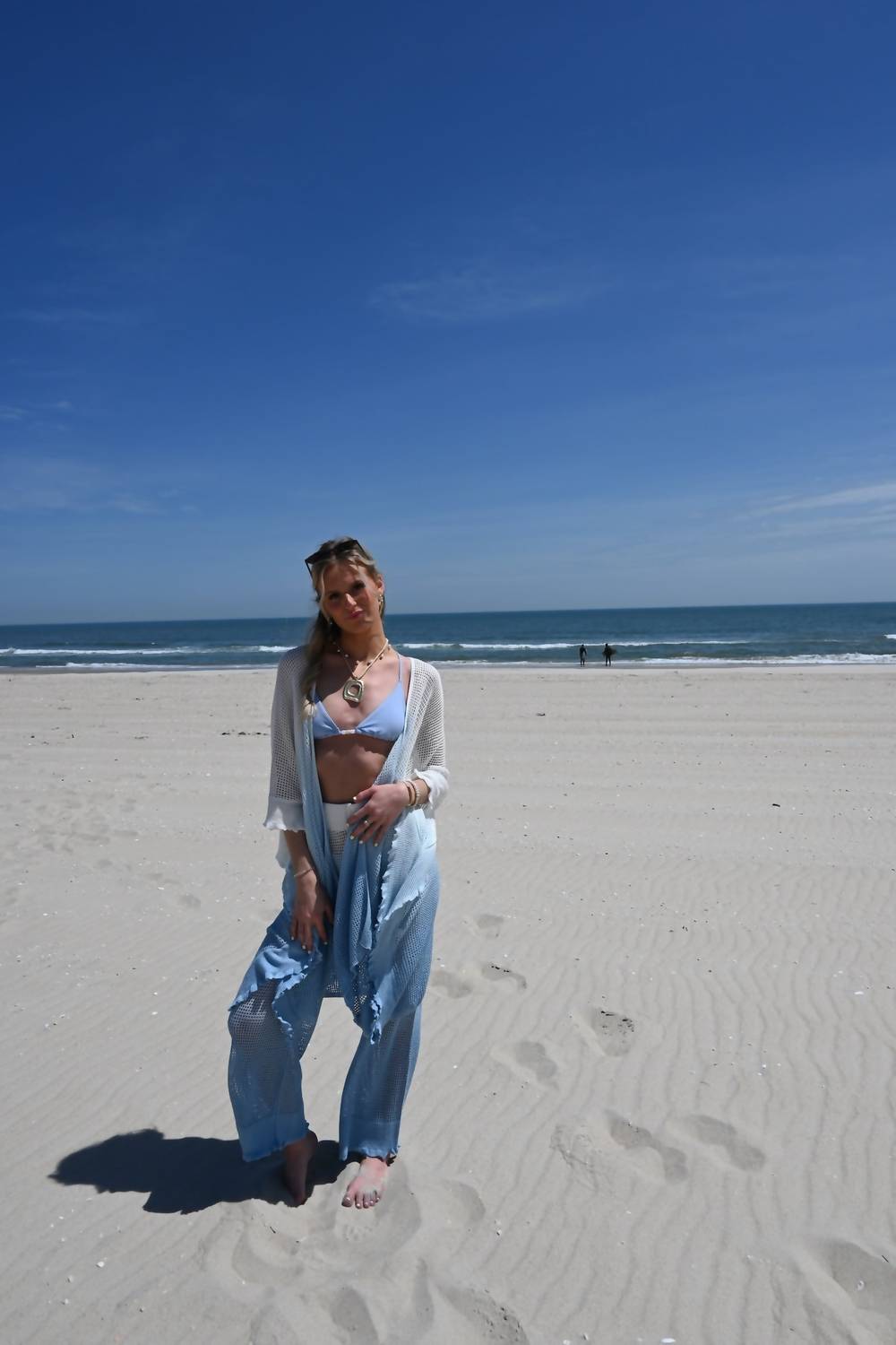 Vintage Havana - Dip Dye Mesh Knit Pants