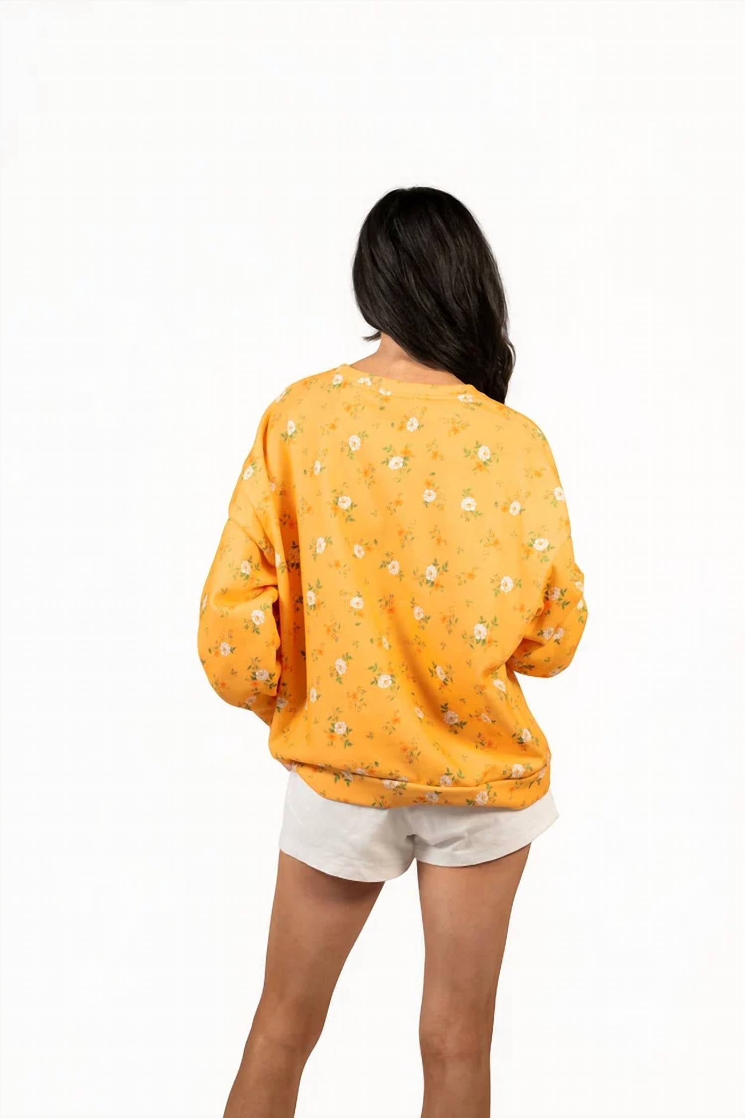 Queen Of Sparkles - Licensed Texas Floral Initial Sweatshirt