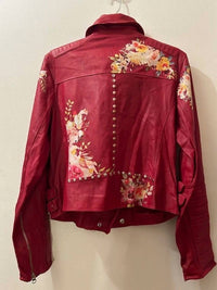 Jkt Nyc - Harley Floral Leather Jacket