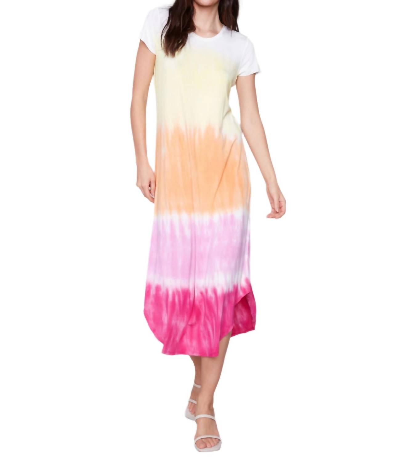 Charlie B - Short Sleeve Tie Dye Shirt Dress