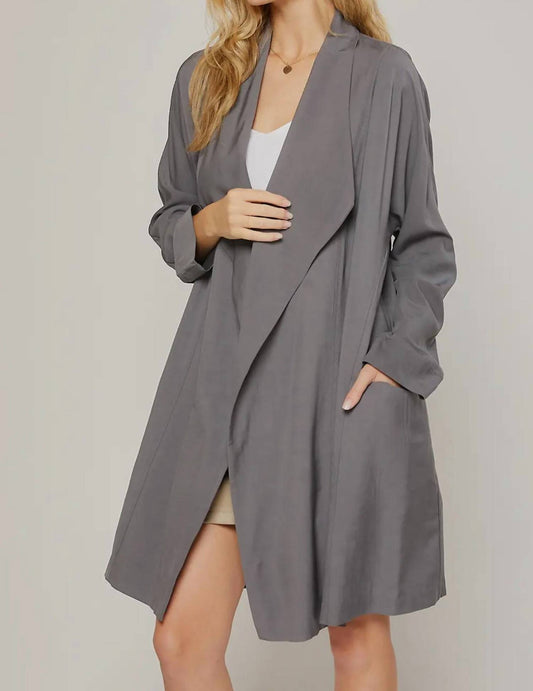 Bluivy - Oversized Drapefront Duster