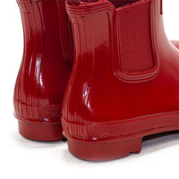 HUNTER Women's Original Gloss Chelsea Boots in military red - women's shoe - view 6