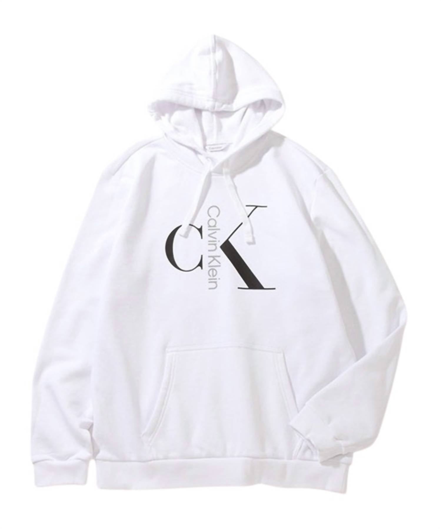 Calvin Klein - Mixed Logo Monogram Pullover Hoodie