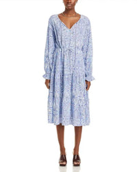Koko + Mason - Long Sleeve Paisley Maxi Dress