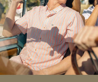 Southern Shirt Company - Men's Seersucker Short Sleeve Baja Shirt