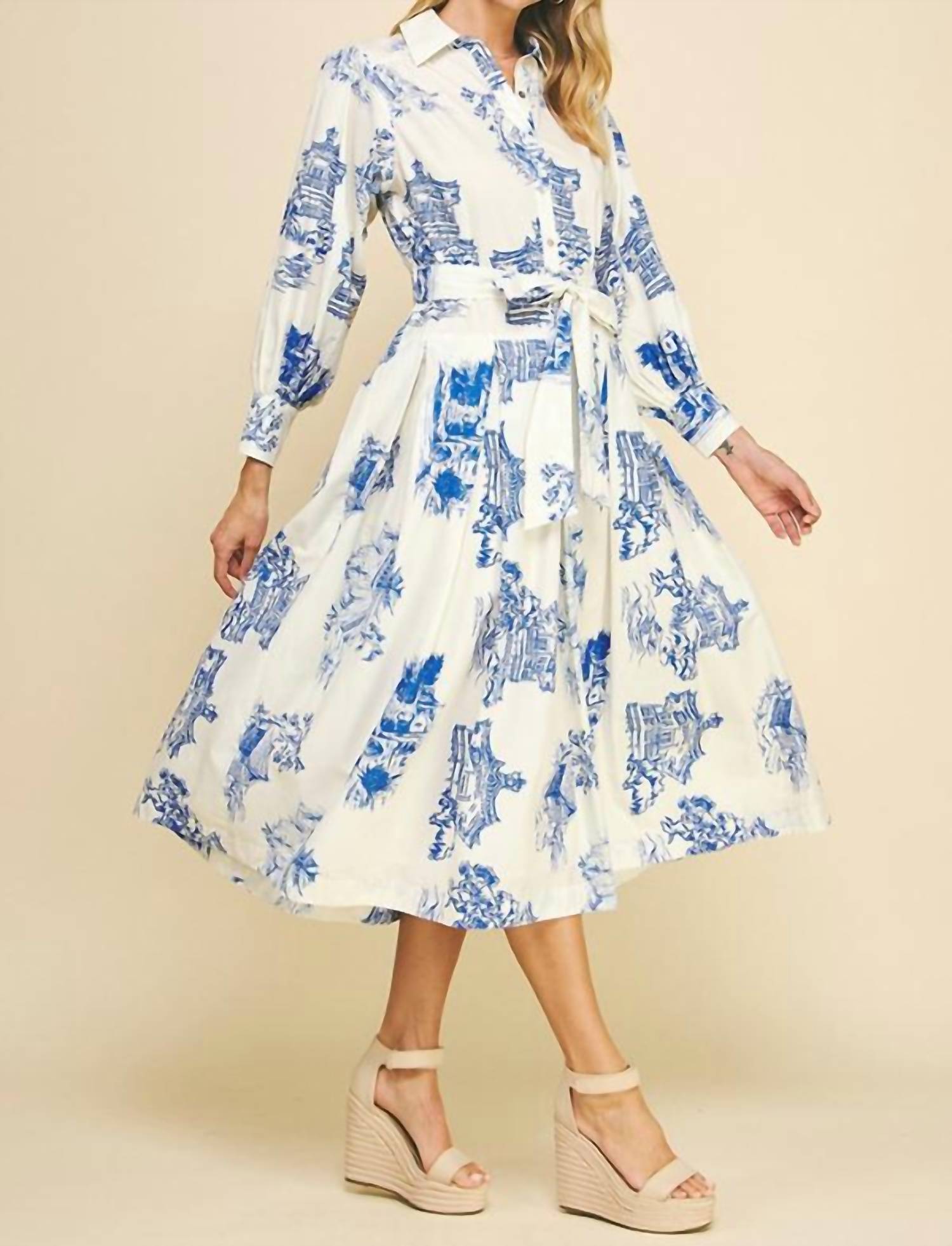 Pinch - Toile Belted Maxi Dress