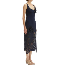 Oscar De La Renta - Rose Guipure Long Knit Dress