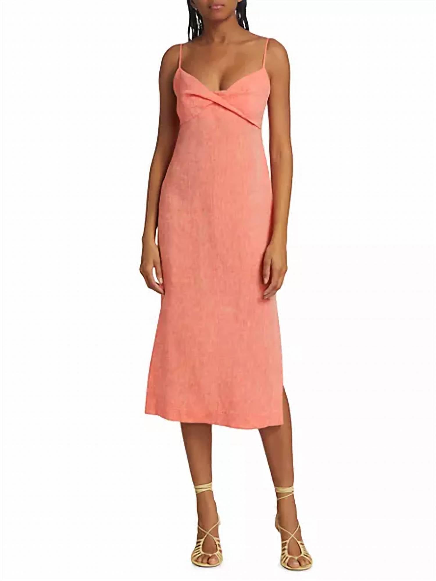 Matthew Bruch - Twist Slip Midi Dress
