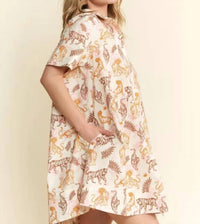 Jade By Jane - Tiger Print Dress