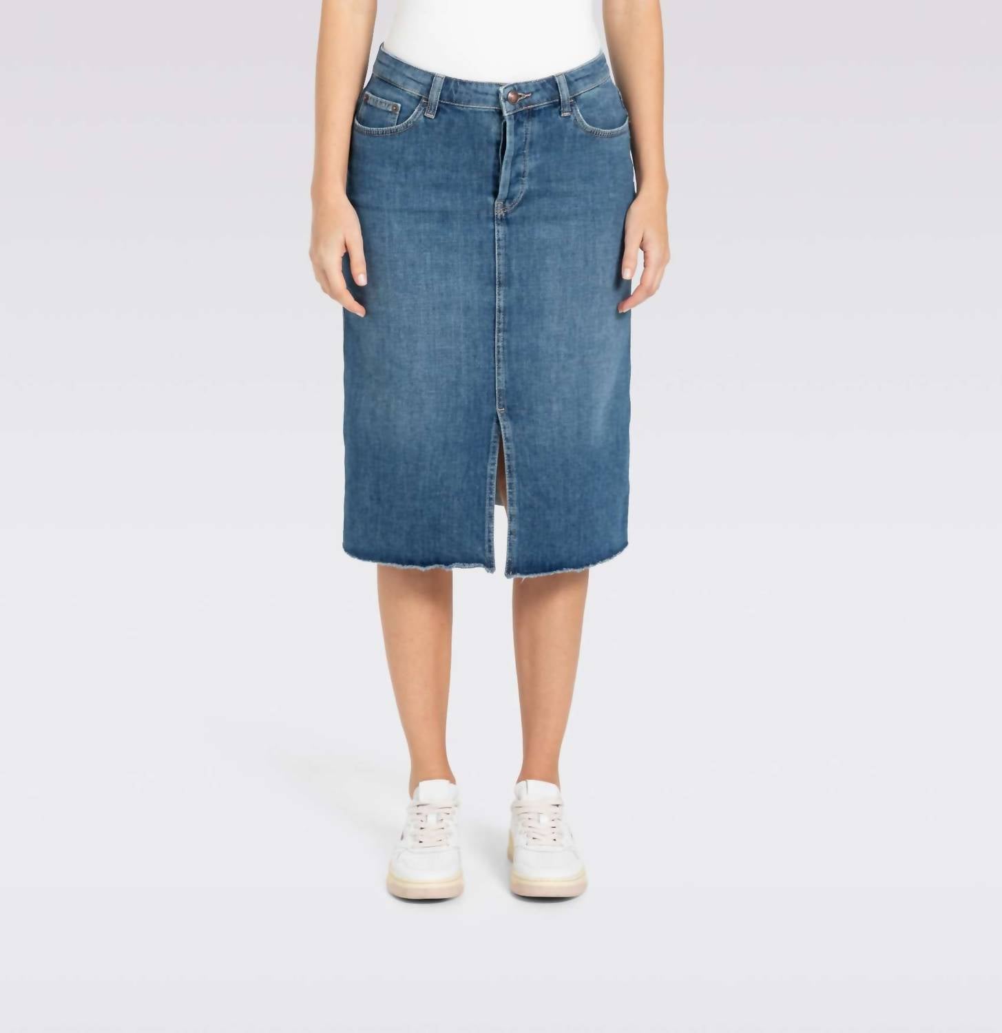 Mac Jeans - Midi Skirt Fringe