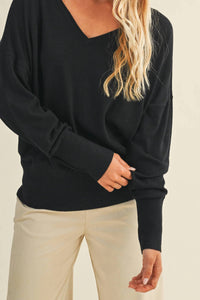 Mustard Seed - V-Neck Sweater Top