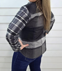Keren Hart - Plaid Contrast Flannel Shirt