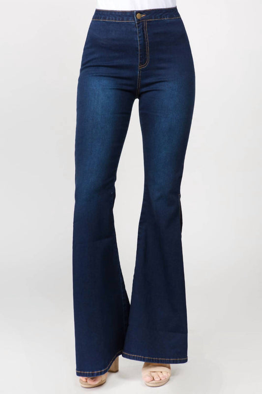 American Bazi - Chic Side Slit Flare Jeans