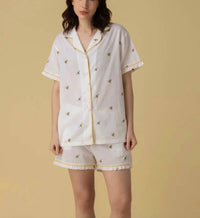 The Mahogany Store - Cotton Bee Pajama Short Set