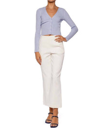 JONATHAN SIMKHAI Evie Cropped Pants in ivory - women's pants - view 4