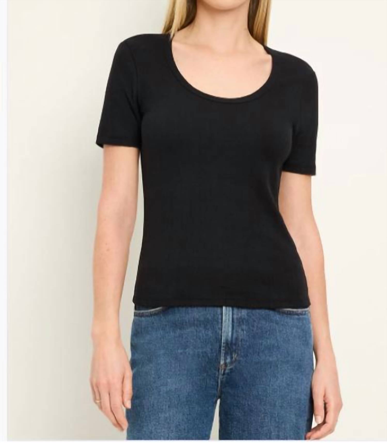 Michael Stars - Cecile Pointelle Short Sleeve Crew Tee