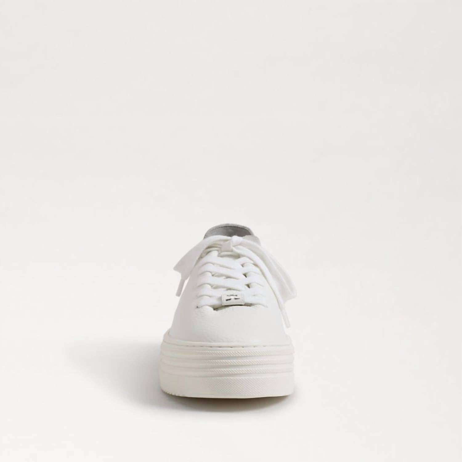 Sam Edelman Women's Pippy Sneaker Shoe in white - women's sneaker - alternate view