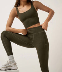 TravisMathew Moveknit Printed Tank Top in grape leaf - women's tank top - detail view