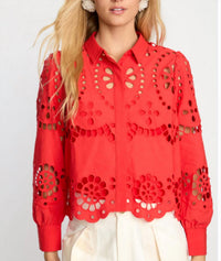 Caballero - Emmie Eyelet Lace Top