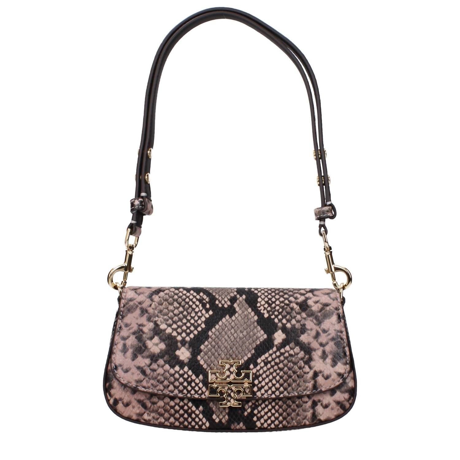 Tory Burch - Women's Snake Embossed Leather Shoulder Bag